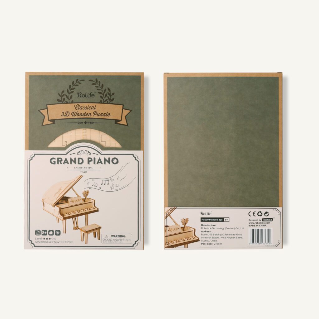 Rolife Grand Piano Wooden Model Kit 6946785163612 2